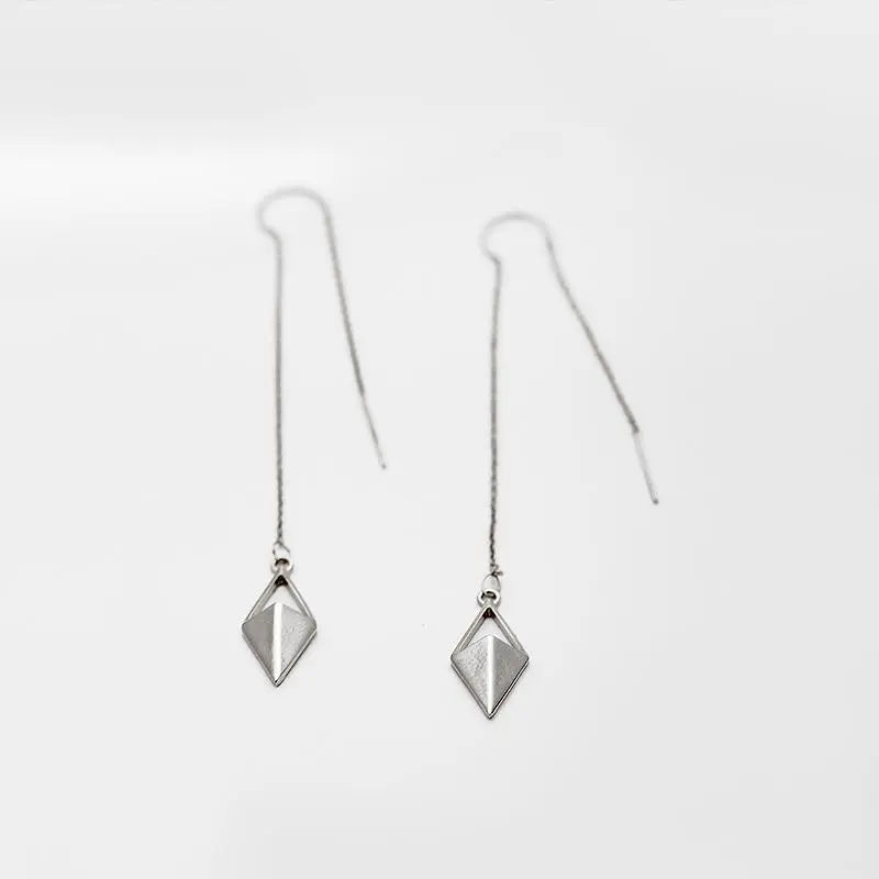 Minimalist Rhombus Geometric Pendant Earrings Gifts for Designers