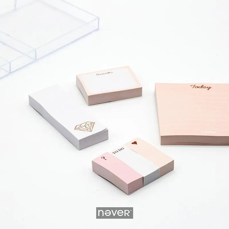 Rose Gold Edition Memo Pad Set Gifts for Designers