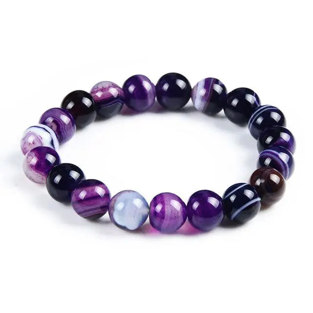 Tiger Eye Lava Crystal Beaded Bracelet Gifts for Designers