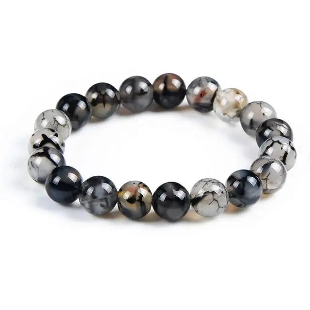 Tiger Eye Lava Crystal Beaded Bracelet Gifts for Designers