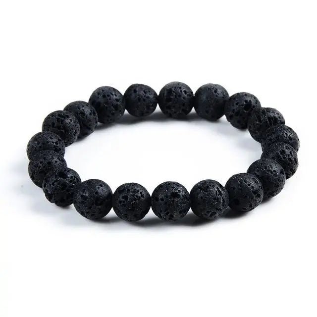 Tiger Eye Lava Crystal Beaded Bracelet Gifts for Designers