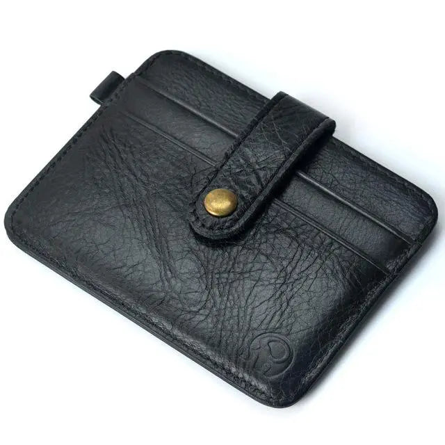 Vintage Leather Credit Card&ID Card Holder Gifts for Designers