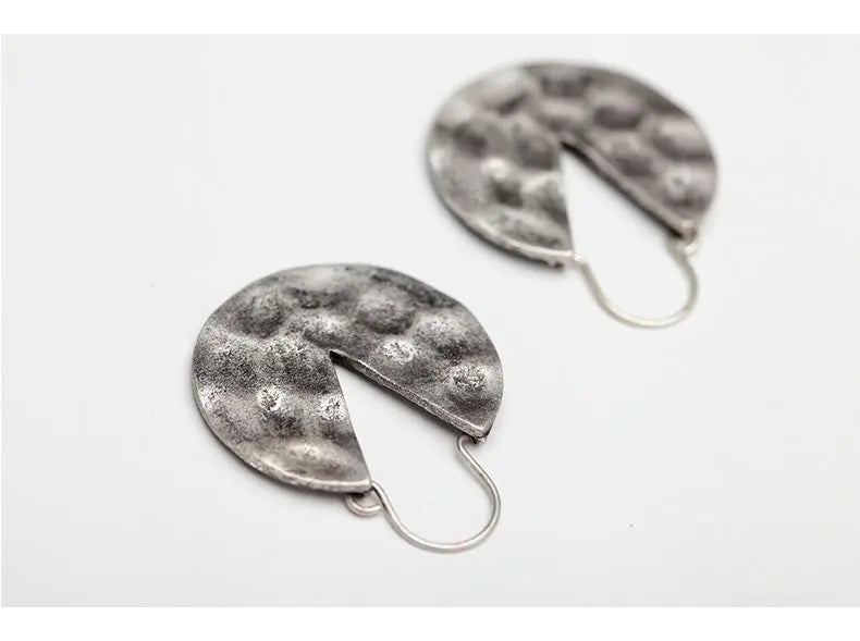 Round Vintage Earrings Zinc Alloy Gifts for Designers