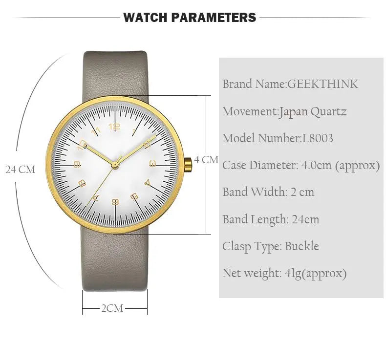 The Luxembourg - Minimalist Watch Gifts for Designers