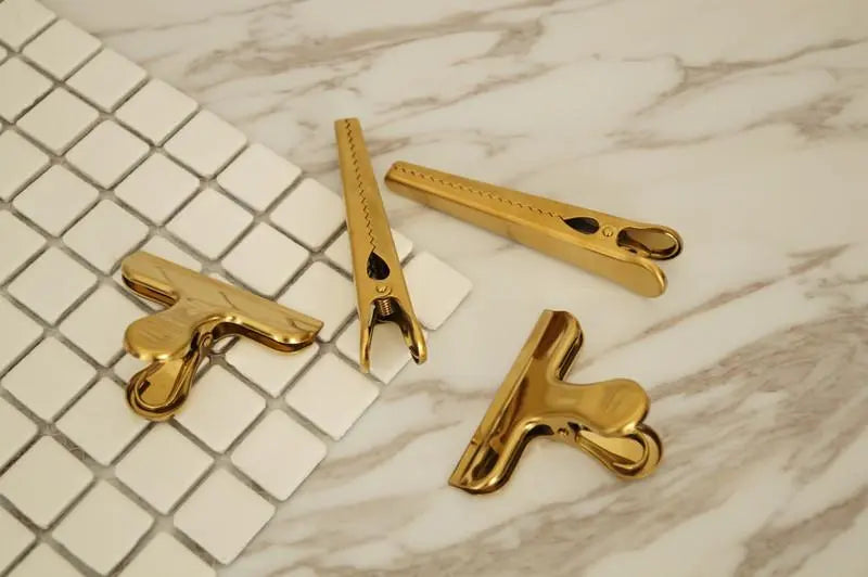 Brass Metal Clips and Coffee Scoop Gifts for Designers