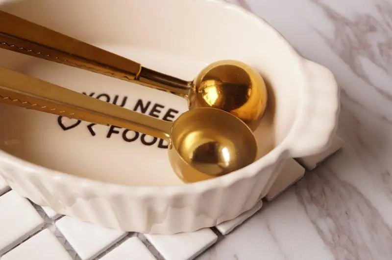 Brass Metal Clips and Coffee Scoop Gifts for Designers