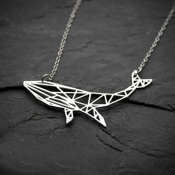 Geometric Whale Necklace Gifts for Designers