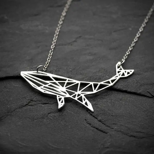 Geometric Whale Necklace Gifts for Designers