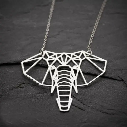 Geometric Elephant Necklace Gifts for Designers