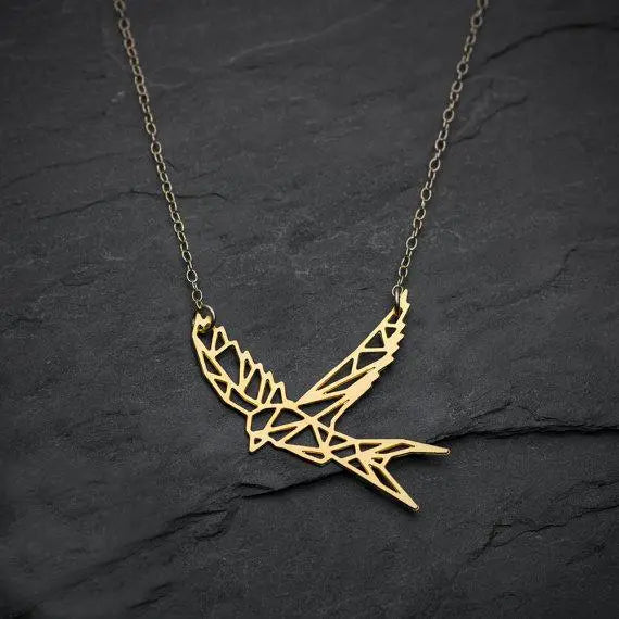Geometric Martin Bird Necklace Gifts for Designers