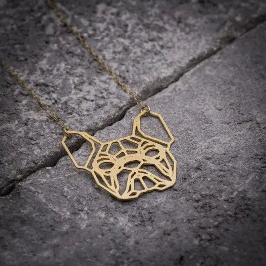 Geometric Bulldog Necklace Gifts for Designers