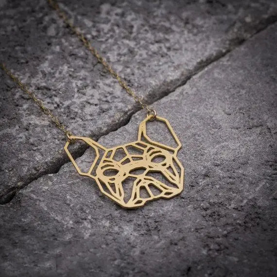 Geometric Bulldog Necklace Gifts for Designers