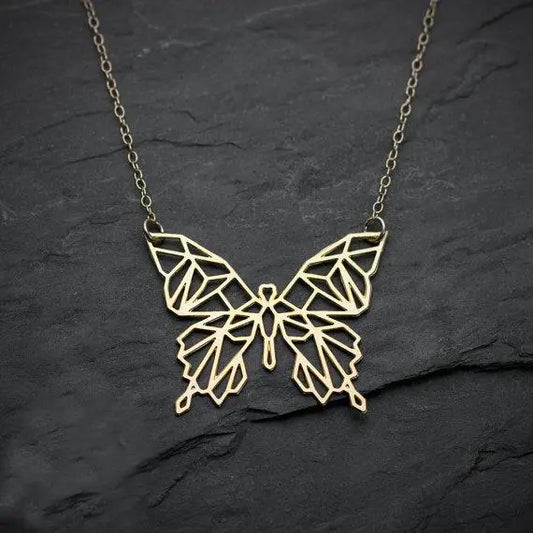 Geometric Butterfly Necklace Gifts for Designers