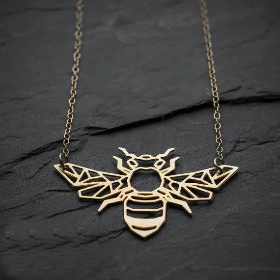 Geometric Bee Necklace Gifts for Designers