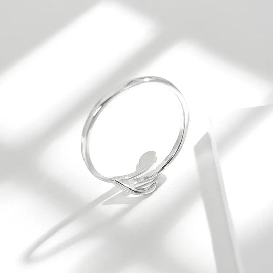 Silver Music Note Ring Adjustable Gifts for Designers