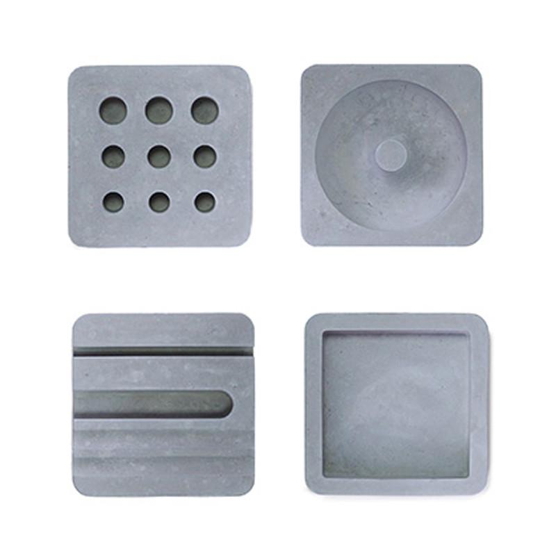 4pcs/set Creative Cement Desk Organizer Gifts for Designers