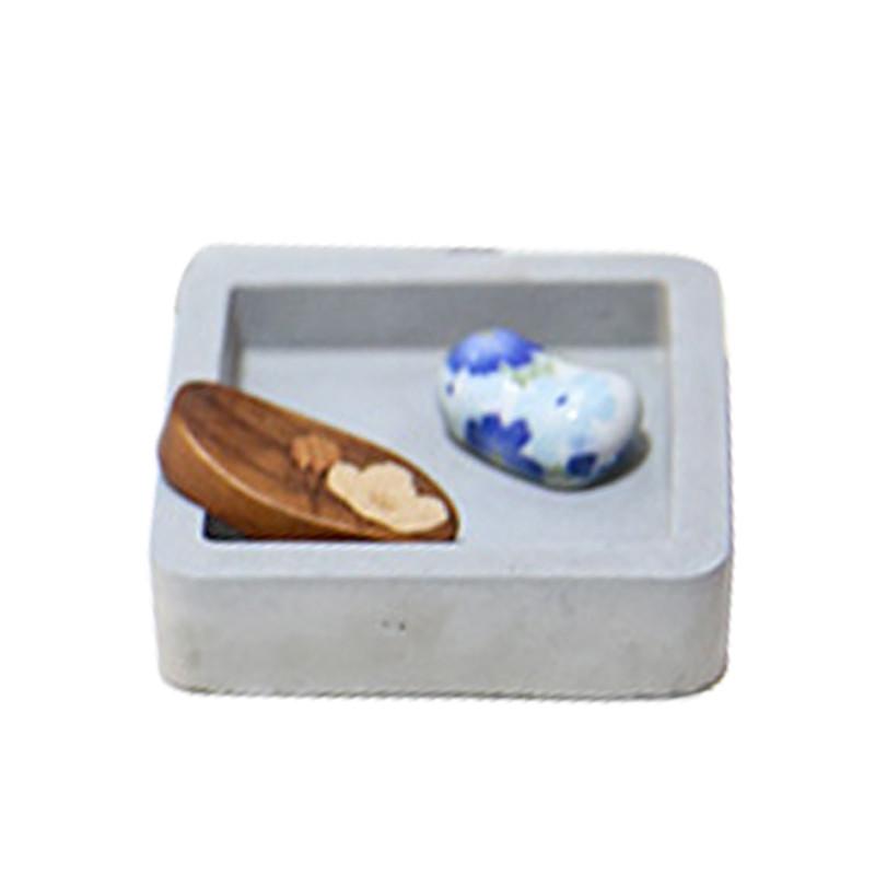 4pcs/set Creative Cement Desk Organizer Gifts for Designers