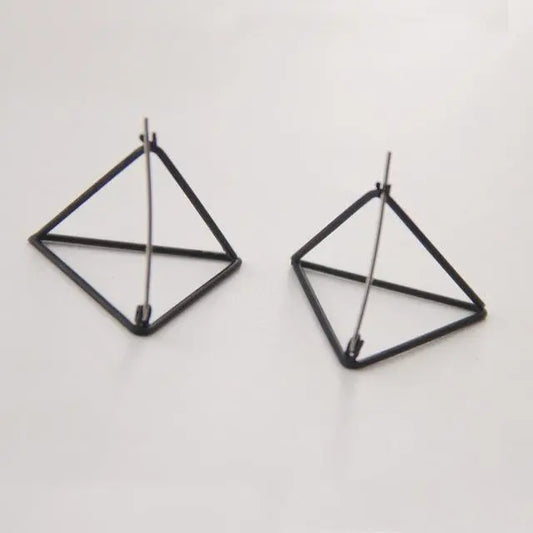 Geometric Pyramid Earrings Gifts for Designers