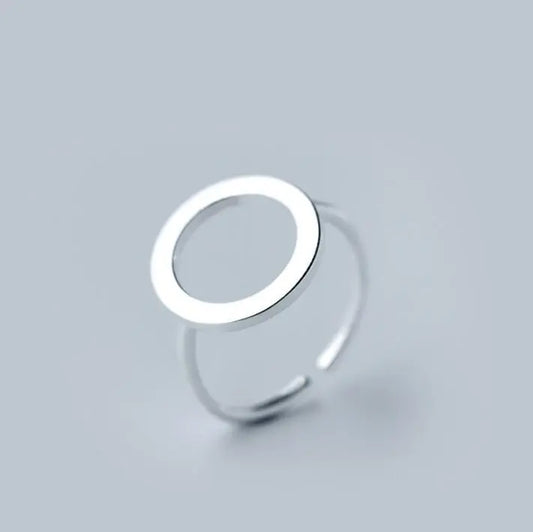 Adjustable Geometric Circle Ring Gifts for Designers