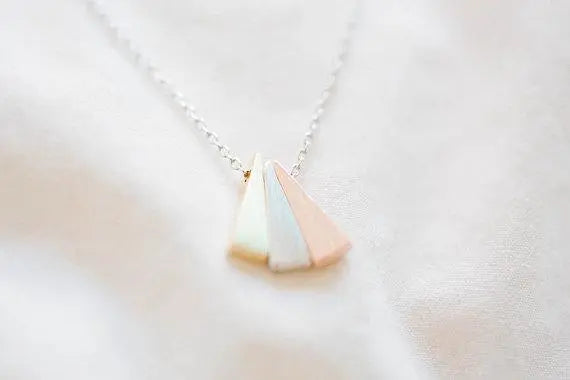 3 Triangle Minimalist Choker Necklace Gifts for Designers