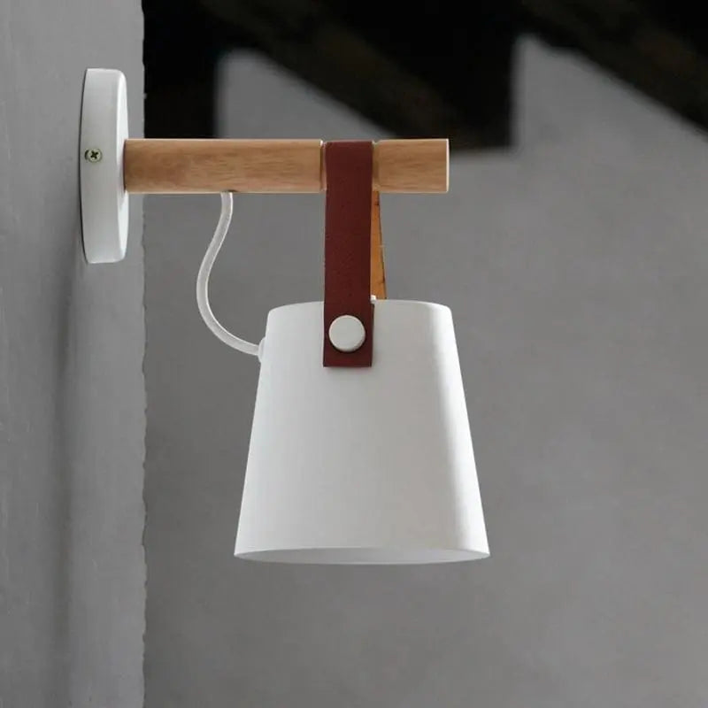 Nordic Wooden Hanging Wall Lamp Gifts for Designers