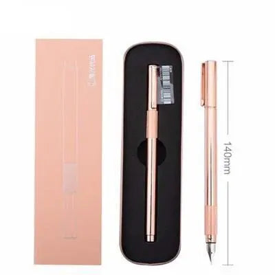 Minimal Metal Fountain Pen Gifts for Designers