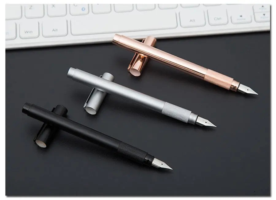 Minimal Metal Fountain Pen Gifts for Designers