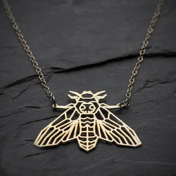Moth Geometric Necklace Gifts for Designers