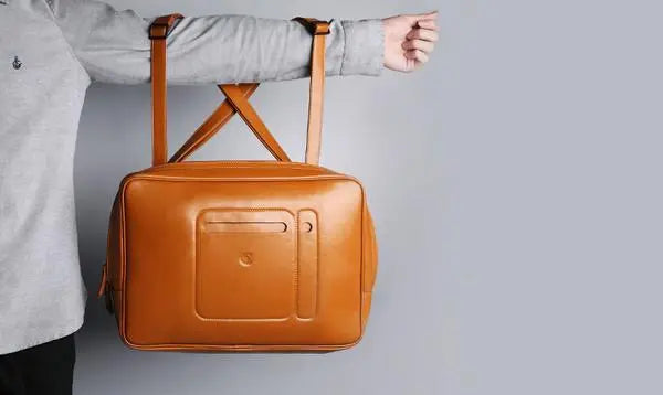 Leather Transformable Laptop Shoulder Bag Gifts for Designers