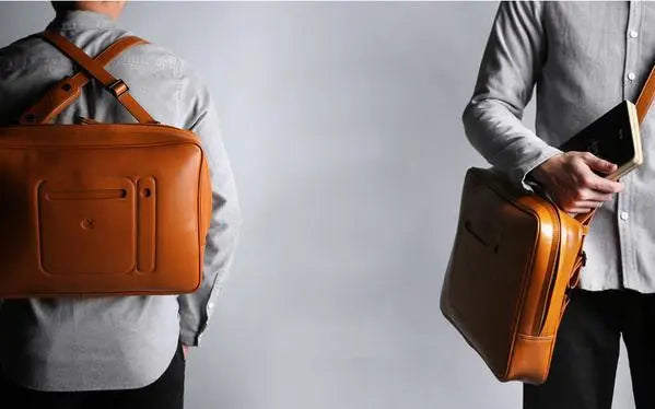 Leather Transformable Laptop Shoulder Bag Gifts for Designers