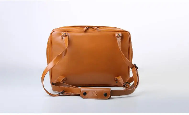 Leather Transformable Laptop Shoulder Bag Gifts for Designers