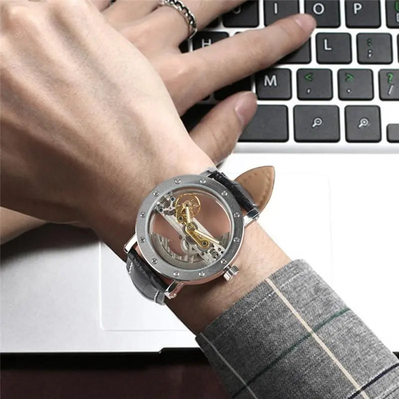 The Mechanic - Automatic Transparent Mechanical Watch Gifts for Designers