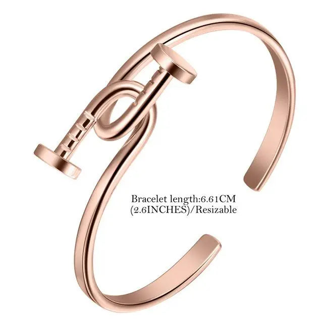 Twisted Screw Nail Bracelets Gifts for Designers