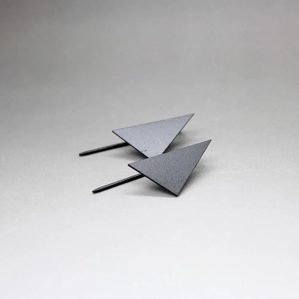 Simple Geometric Triangle Stud Earrings Gifts for Designers