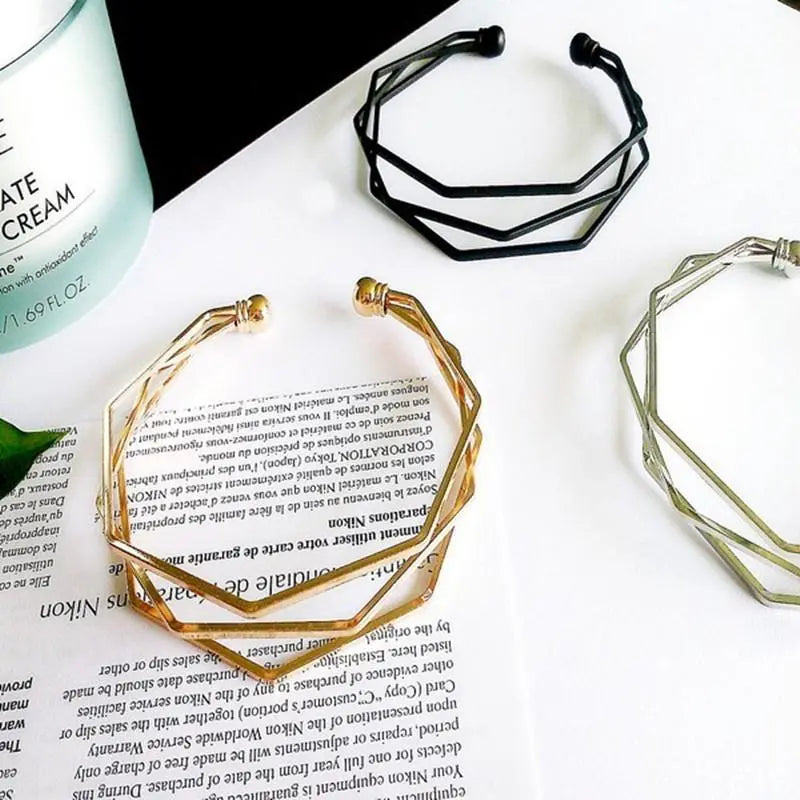 Copper Polygon Bracelet Gifts for Designers