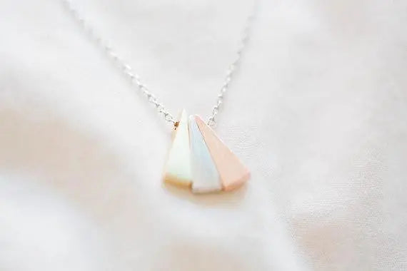 3 Triangle Minimalist Choker Necklace Gifts for Designers