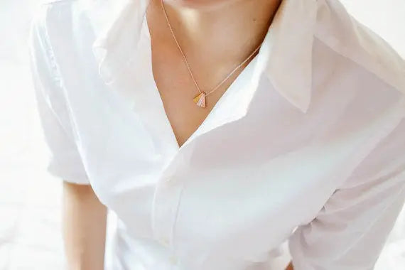 3 Triangle Minimalist Choker Necklace Gifts for Designers