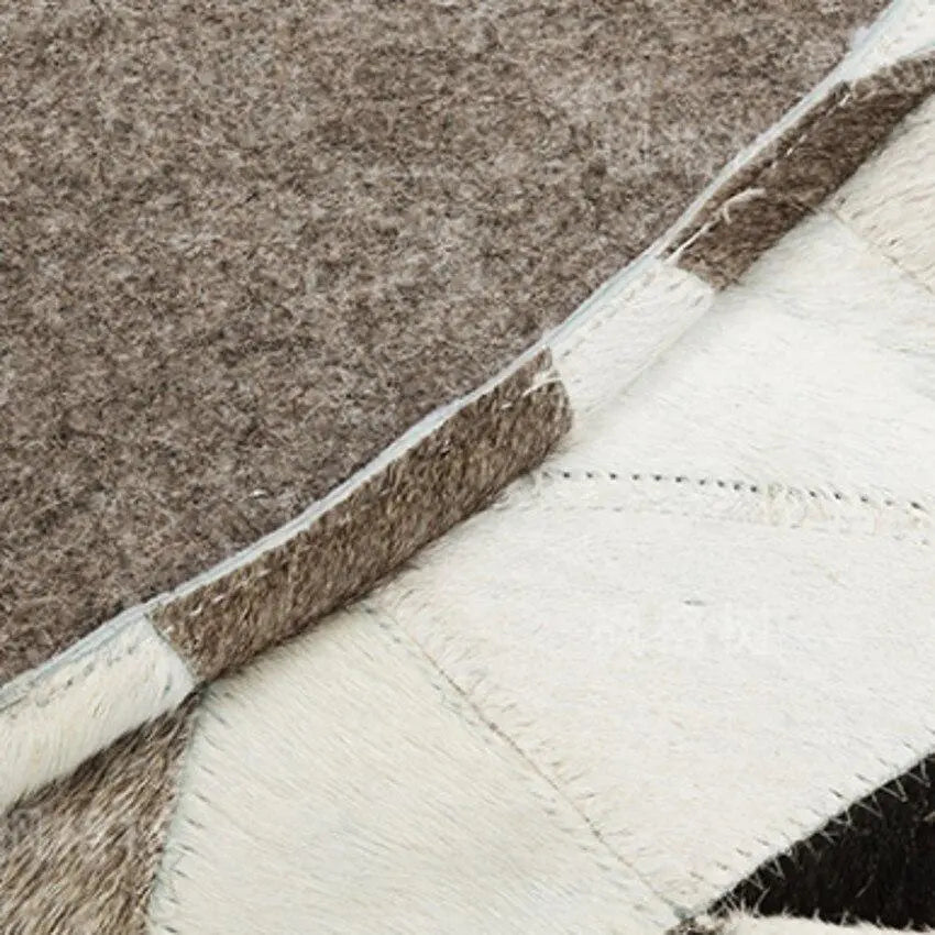Handmade Spotted Triangles Cowhide Rug Gifts for Designers