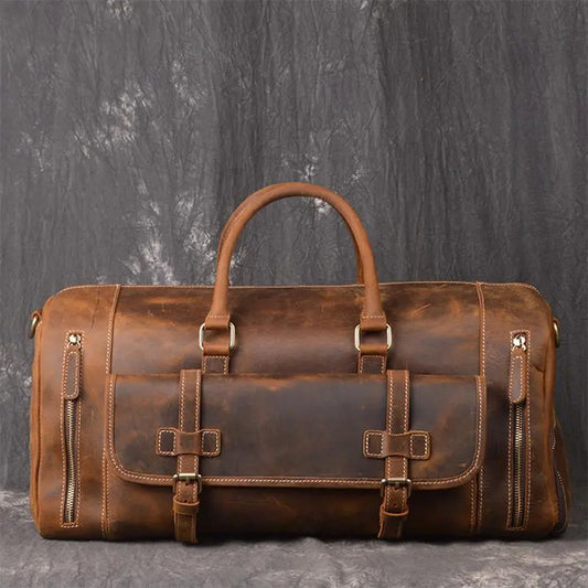 Vintage Leather Travel Bag Gifts for Designers