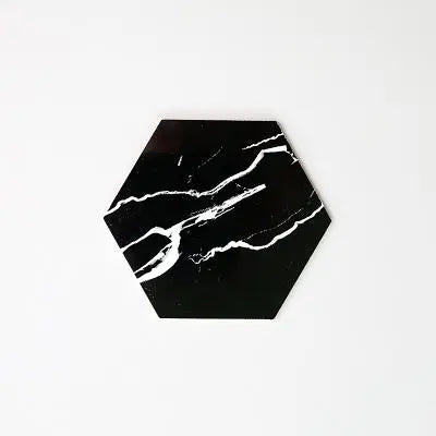 Black and White Marble Coaster Gifts for Designers