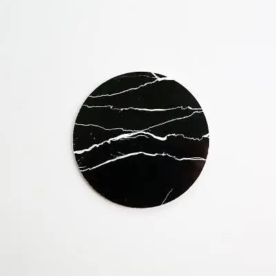Black and White Marble Coaster Gifts for Designers