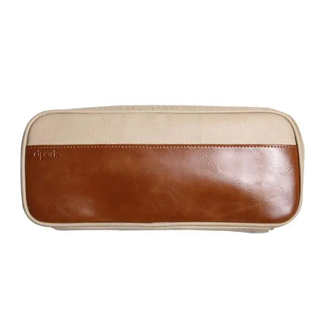 PU Leather and Canvas Storage and Accessory Bag Gifts for Designers