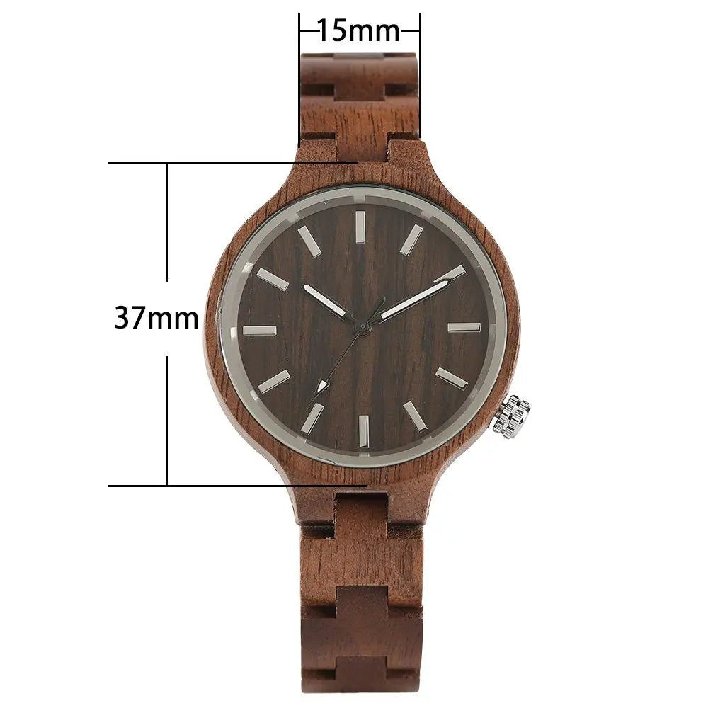 Woman's Nature Wooden Watch Gifts for Designers