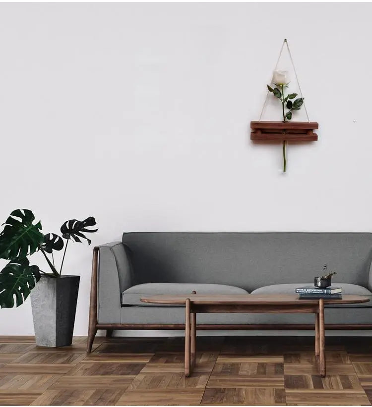 Wood Hydroponic Wall Plant Vase Gifts for Designers