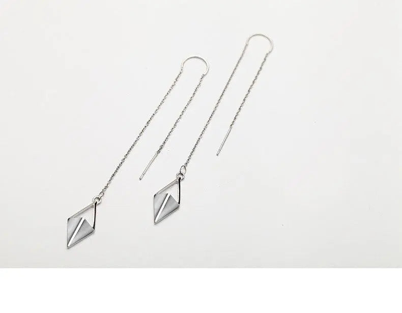 Minimalist Rhombus Geometric Pendant Earrings Gifts for Designers