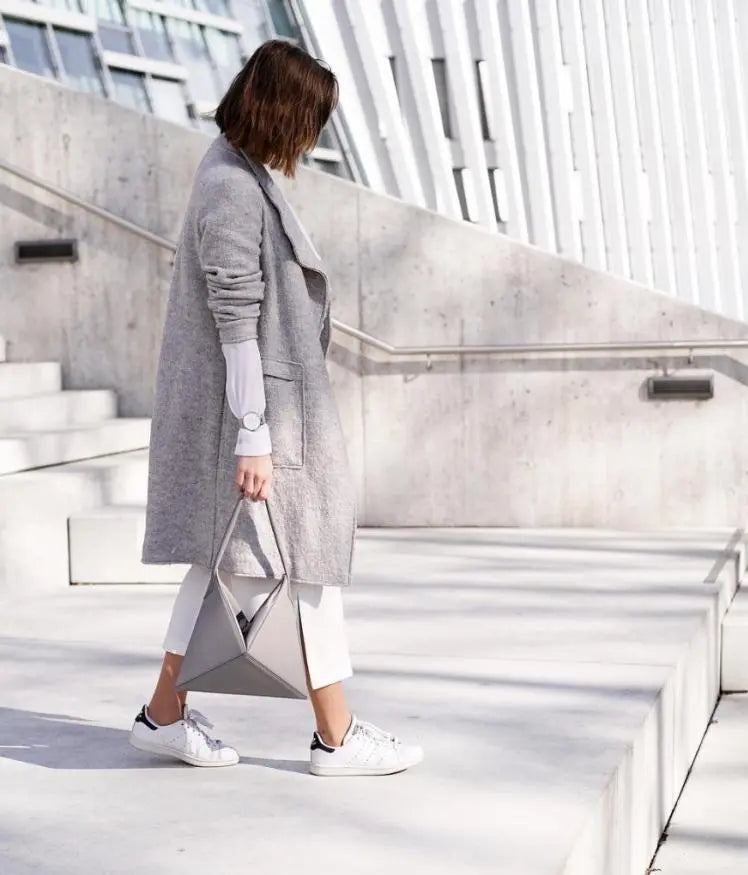 Minimalist Origami Inspired Shoulder Bag | Minimalist Origami Tote Bag Gifts for Designers