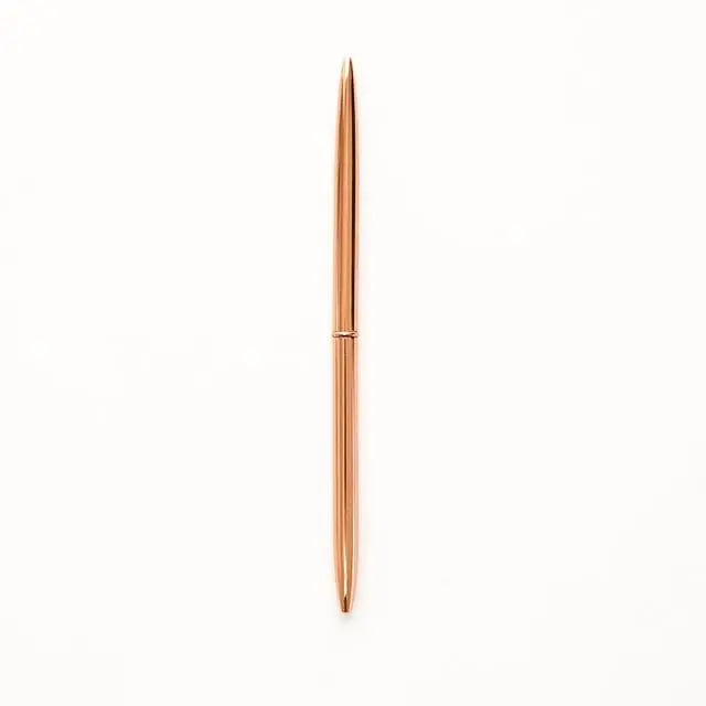 0.7mm Metal Gold Silver Ballpoint Pens Gifts for Designers