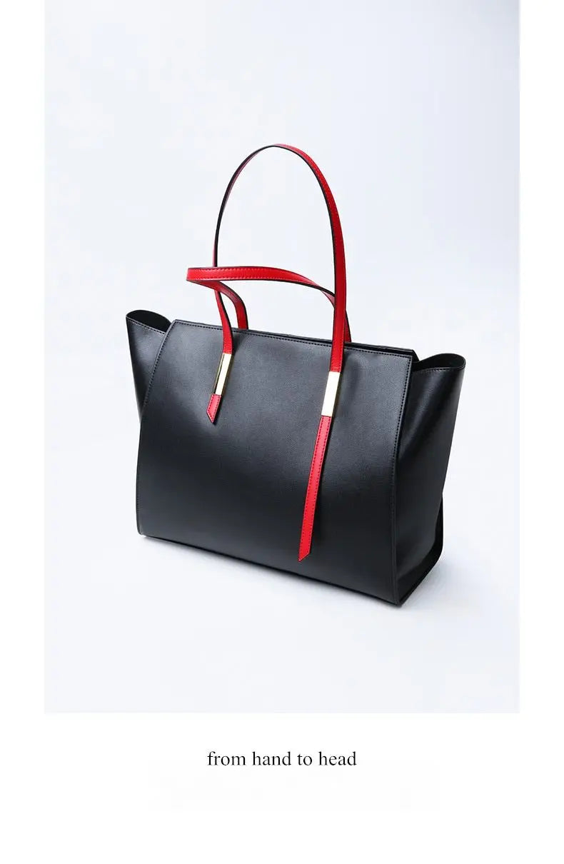 Modern Asymmetrical Genuine Leather Purse and Shoulder Bag Gifts for Designers