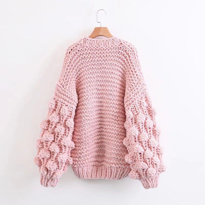 Cardigan en maille super épaisse | Pull en maille épaisse