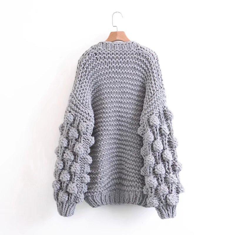 Cardigan en maille super épaisse | Pull en maille épaisse